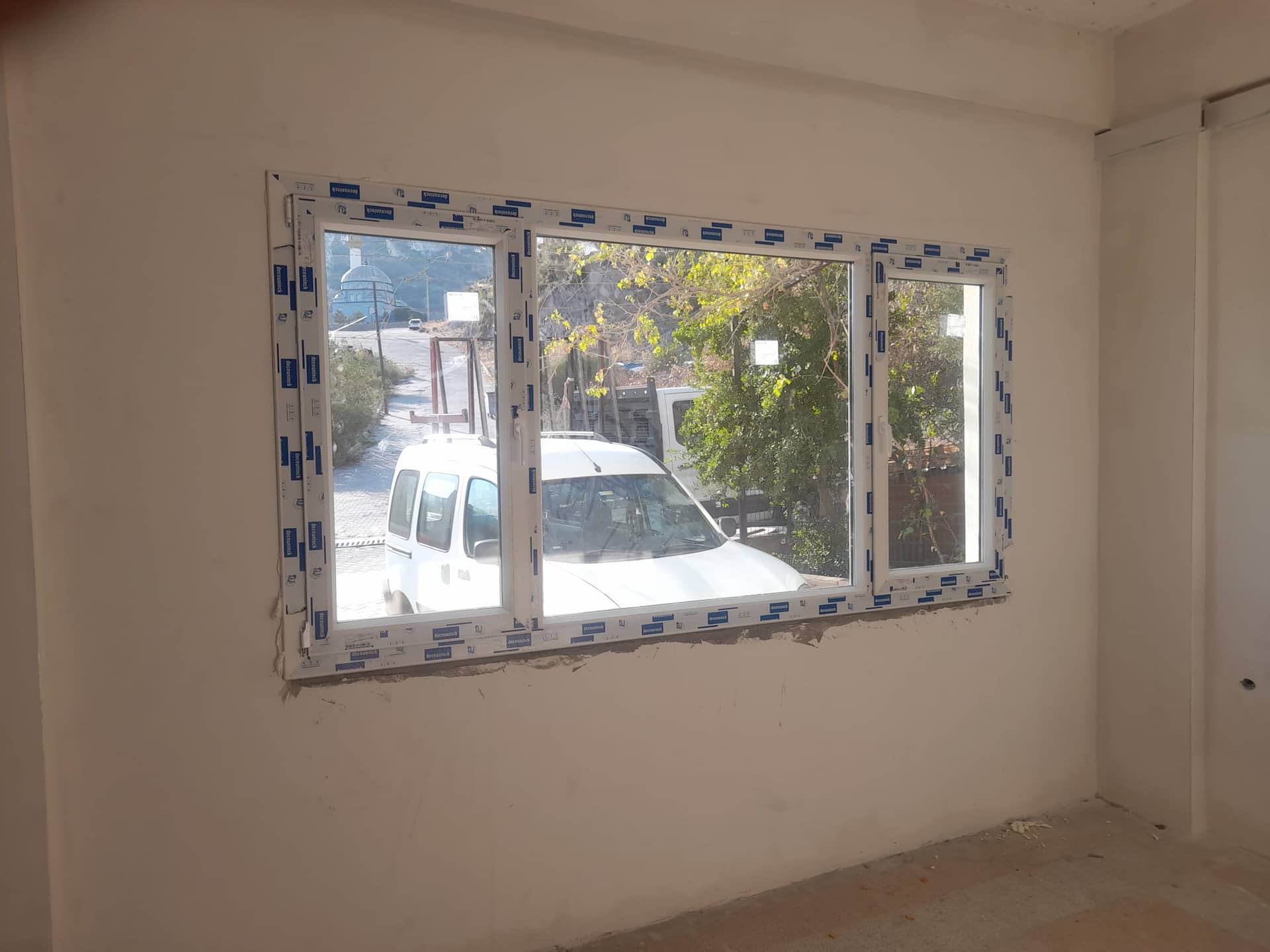 Bornova Yeni Bina PVC Pencere Projesi - İzmir Bornova PVC Kapı Pencere projesi | Günsan Alüminyum